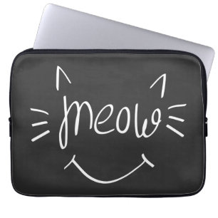 Cat Lover Meow  Laptop Sleeve