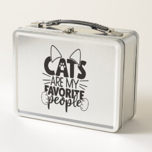 Cat Lover    Metal Lunch Box