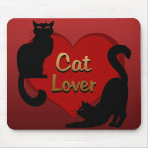 Cat Lover Mousepads Customisable Fat Cat Mouse Pad