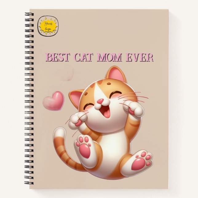 Cat lover Mum Photo  Notebook (Front)
