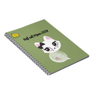 Cat lover Mum Photo  orange Notebook