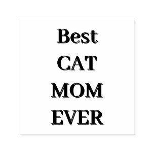 Cat lover Mum Photo orange Self-inking Stamp