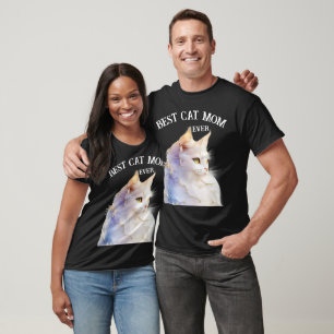 Cat lover Mum Photo  orange T-Shirt