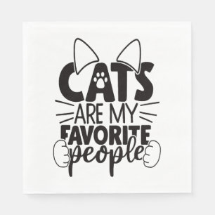 Cat Lover Napkin