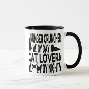 Cat Lover Number Cruncher Mug