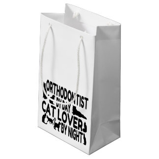 Cat Lover Orthodontist Small Gift Bag