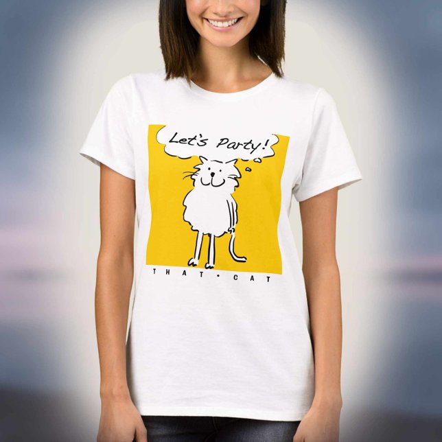 Cat Lover Party Time T-Shirt (Creator Uploaded)