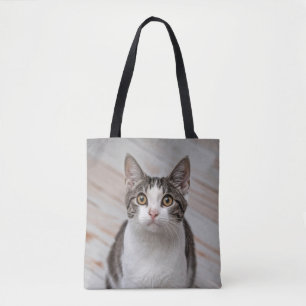 Cat Lover Personalised Photo Tote Bag