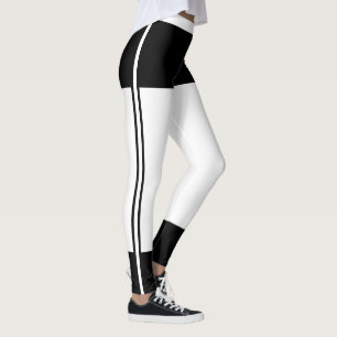 Cat Lover Pet Mum White And Black Stripes Custom Leggings