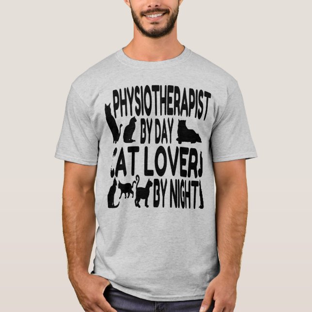 Cat Lover Physiotherapist T-Shirt (Front)