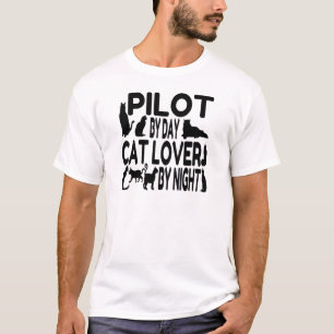 Cat Lover Pilot T-Shirt