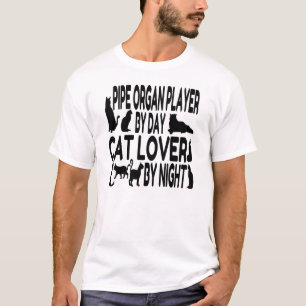 Cat Lover Pipe Organ Player T-Shirt