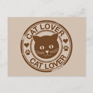 Cat Lover Postcard