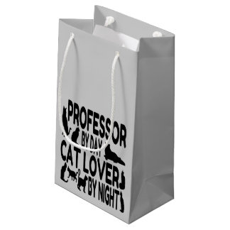 Cat Lover Professor Small Gift Bag