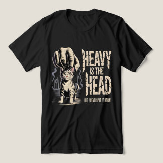 Cat Lover Resilient Gothic Gift Tabby Heavy Head Tri-Blend Shirt