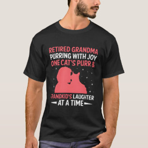 Cat Lover Retired Grandma Pensioner Cat Owner Cat T-Shirt