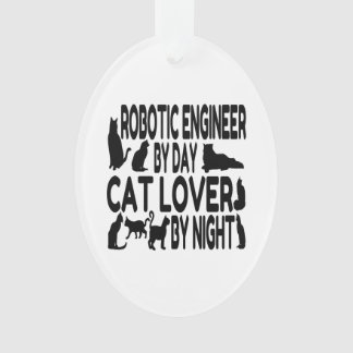 Cat Lover Robotic Engineer Ornament