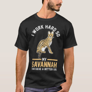 Cat Lover Savannah T-Shirt
