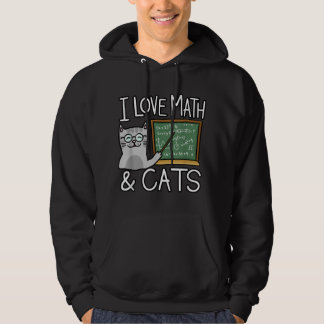 Cat Lover Shirt, I Love Math And Cats Shirt, Math Hoodie