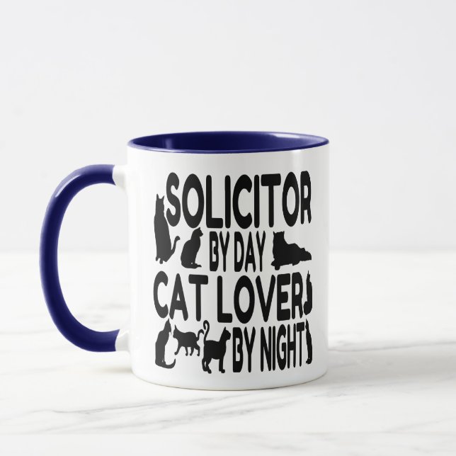 Cat Lover Solicitor Mug (Left)