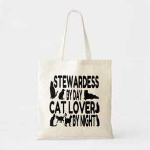Cat Lover Stewardess Tote Bag
