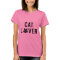Cat lover text design with black cat face