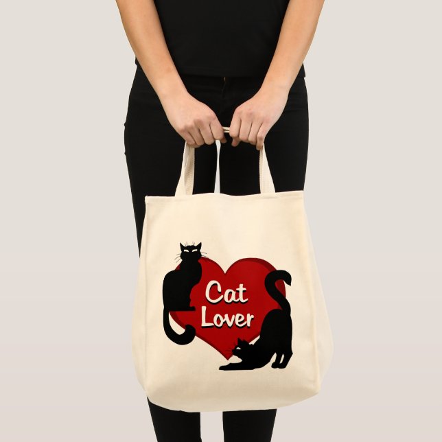 Cat Lover Tote Bags Cat Lover Bags Customisable (Front (Product))