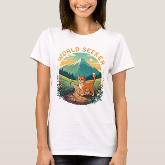 Cat lover traveller casual everyday T-Shirt