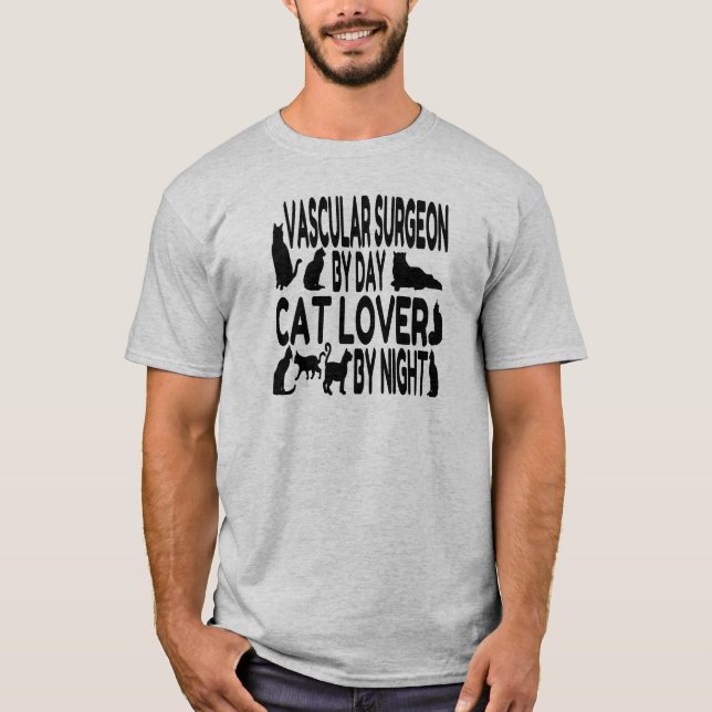 Cat Lover Vascular Surgeon T-Shirt (Front)