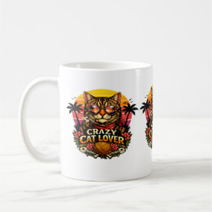 Cat Lover Vibes – Cute Cat Design . Coffee Mug