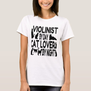 Cat Lover Violinist T-Shirt