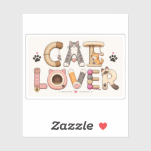 Cat Lover Word Art