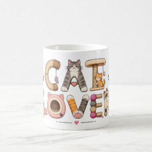 Cat Lover Word Art Coffee Mug
