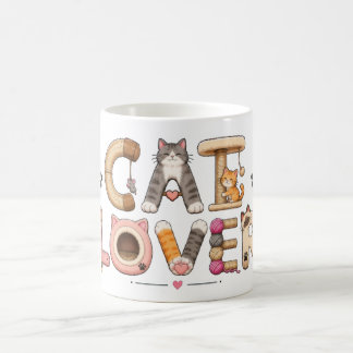 Cat Lover Word Art Coffee Mug