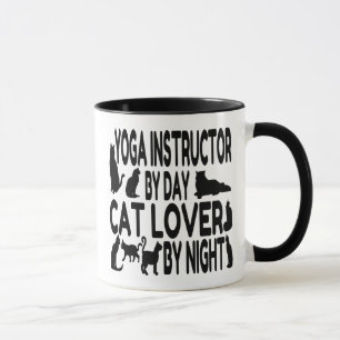 Cat Lover Yoga Instructor Mug