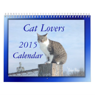 Cat Lovers 2014 Calendar--EDIT YEAR as needed Calendar