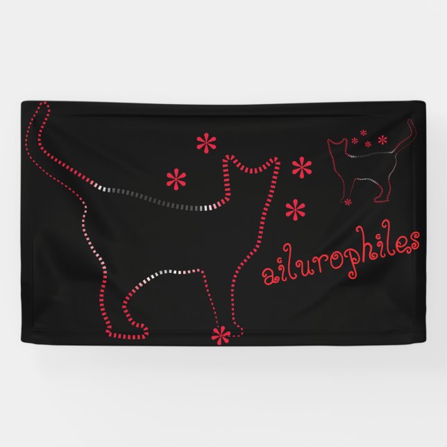 Cat lovers ailurophiles banner (Horizontal)