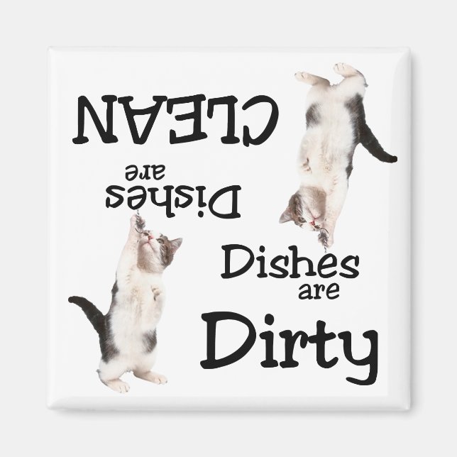 Cat Lovers Dishwasher Magnet (Front)