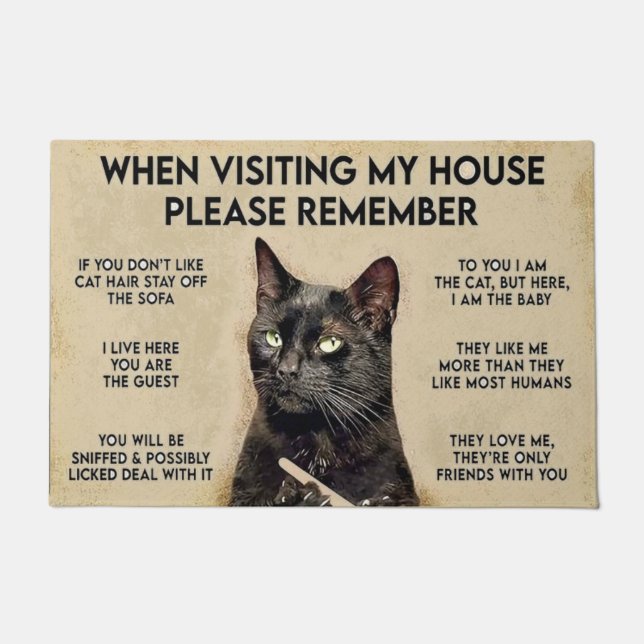 CAT LOVERS DOORMAT (Front)