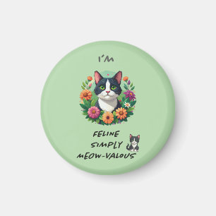Cat lover's FeLINE Simply MEOW-VaLOUS Magnet