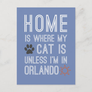 Cat Lovers in Orlando Postcard