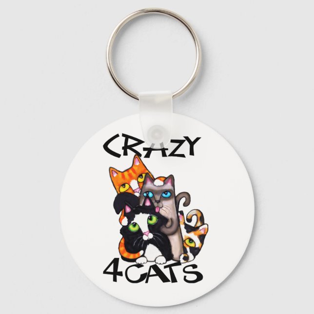 Cat Lover's Keychain (Front)