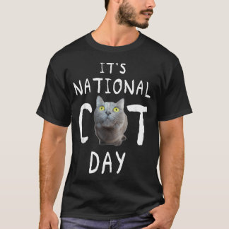 Cat Lovers National Kitty Day s T-Shirt