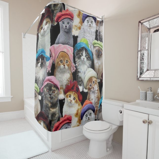 Cat Lovers Shower Curtain (In Situ)