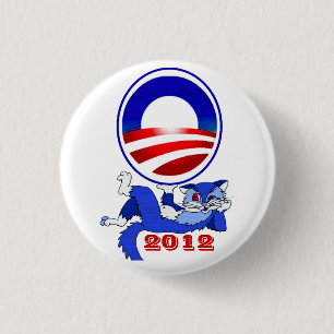 Cat Lovers Supporting Obama 2012 campaign buttons