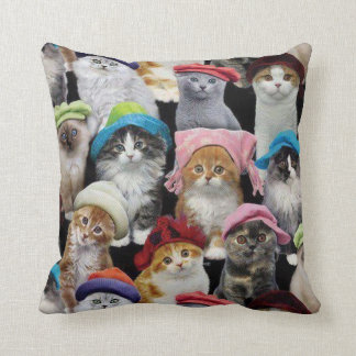 Cat Lovers Throw Pillow