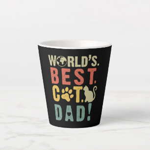 Cat Lovers World's Best Cat Dad Latte Mug
