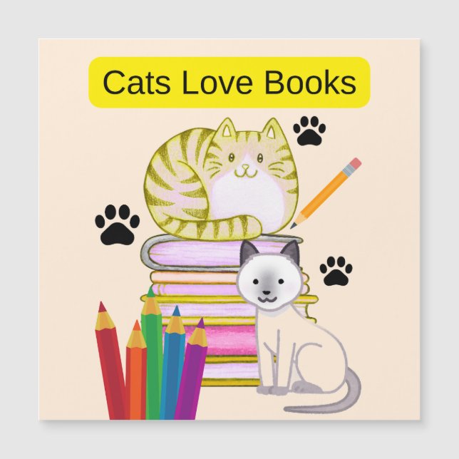 Cat Loves Books (Front)