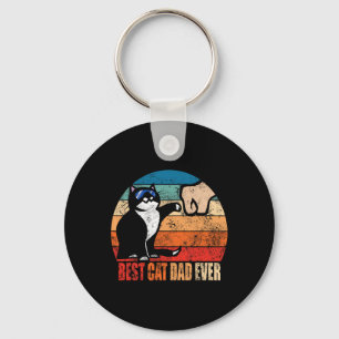Cat Loving Daddy Fathers Day Gift Mens None Best C Key Ring
