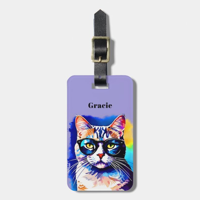 Cat Luggage Tags (Front Vertical)